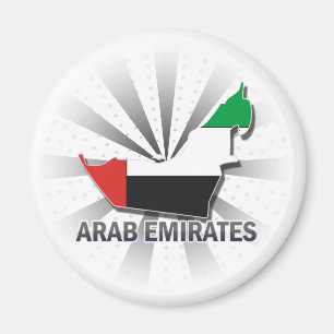 Aimant Carte du drapeau des Emirats Arabes Unis 2.0