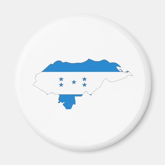 Aimant Carte du drapeau du Honduras pleine taille (Devant)