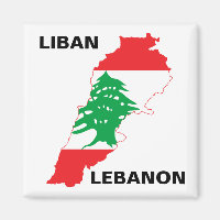 Carte du drapeau du Liban
