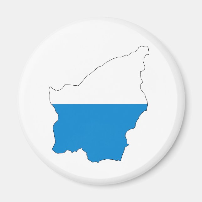 Aimant carte du drapeau du pays de san marino (Devant)