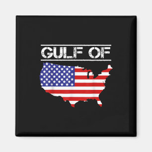 Aimant Carte Du Golfe Des États-Unis D'Amérique Trump Ame