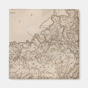Aimant Carte du Kentucky par Arrowsmith