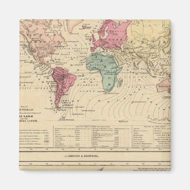 Aimant Carte du monde (Devant)