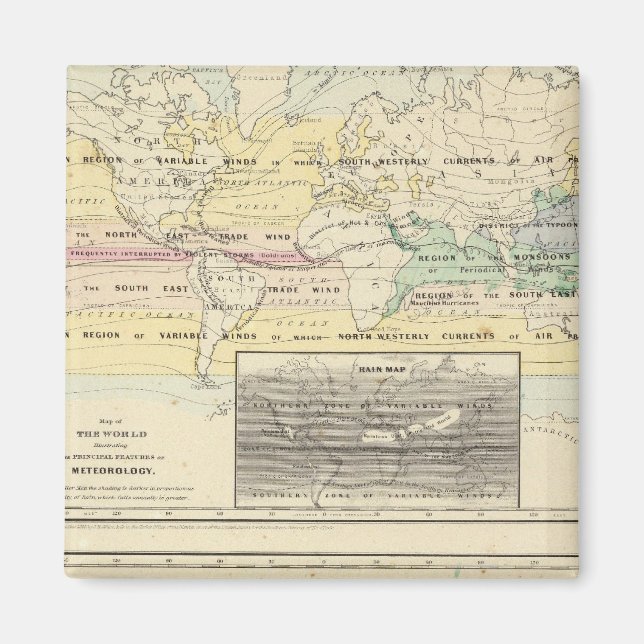 Aimant Carte du monde (Devant)