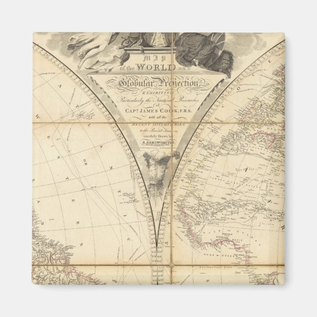 Aimant Carte du monde (Devant)