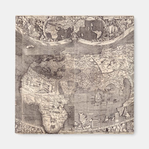 Aimant Carte du monde 1507