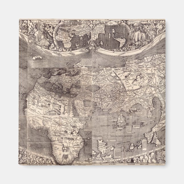 Aimant Carte du monde | 1507 (Devant)