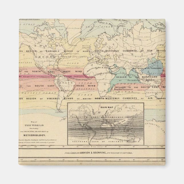 Aimant Carte du Monde 2 (Devant)
