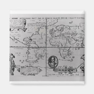 Aimant Carte du monde affectant les expéditions