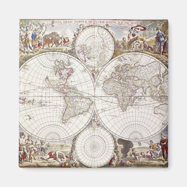 Aimant Carte du monde d'Atlas Maior (Devant)