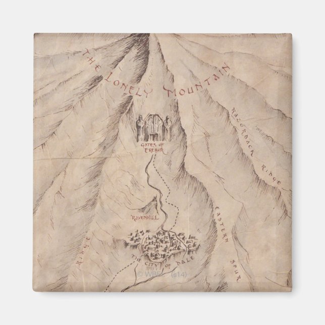 Aimant Carte du mont Lonley (Devant)