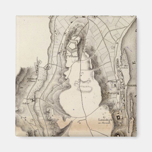 Aimant Carte du Plateau Saint-Pierre Atlas (Devant)