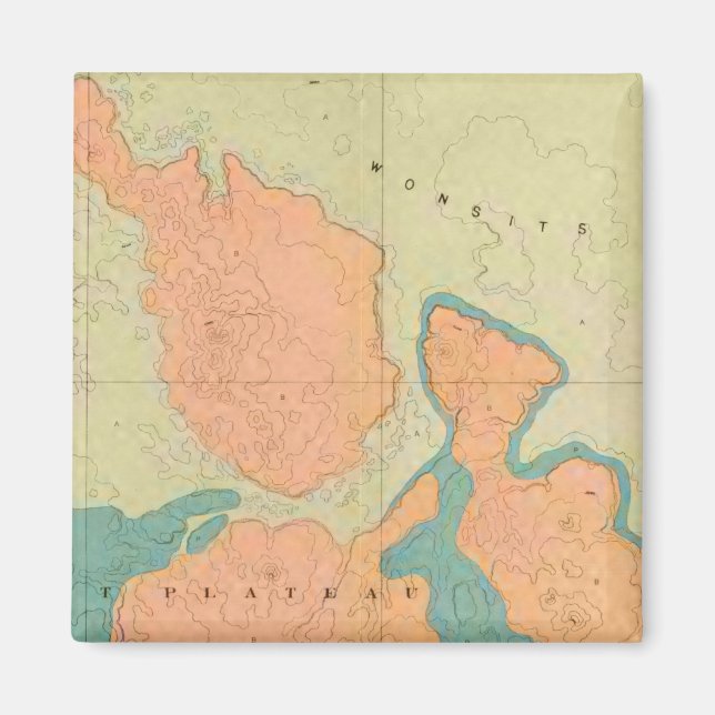 Aimant Carte Du Plateau Uinkaret (Devant)