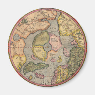 Aimant Carte du Pôle Nord antique