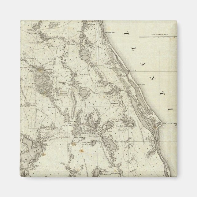 Aimant Carte Du Siège De Guerre En Floride (Devant)