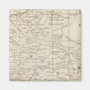 Aimant Carte du siège de la guerre en France 2