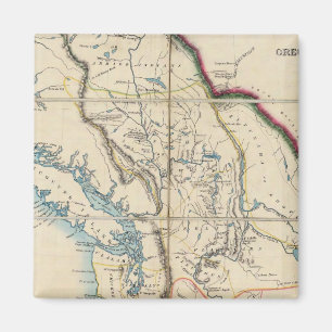 Aimant Carte du territoire de l'Oregon 2