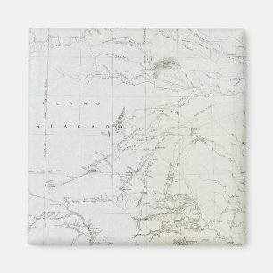 Aimant Carte du Texas et d'une partie du Nouveau-Mexique