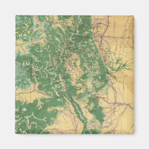 Aimant Carte économique du Colorado