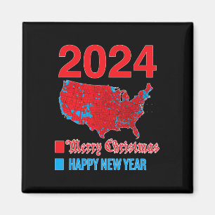 Aimant Carte électorale 2024 exacte Joyeux Noël Joyeux N