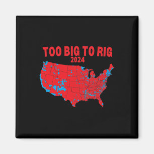 Aimant Carte électorale 2024 Trump 312 Carte électorale r