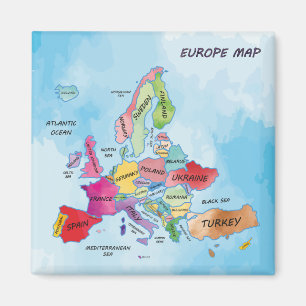 Aimant Carte Europe