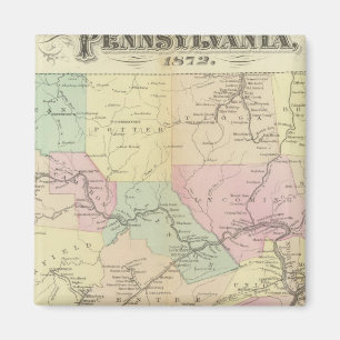 Aimant Carte ferroviaire Penn