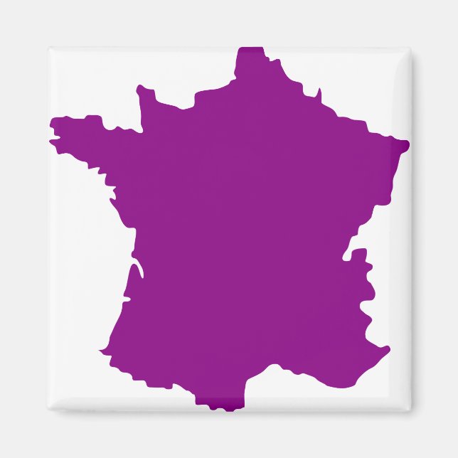 Aimant Carte France Pays Europe (Devant)