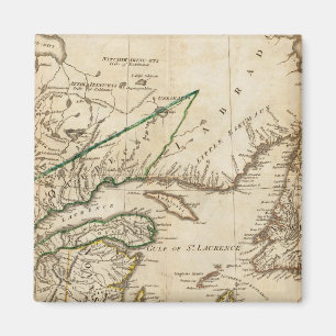 Aimant Carte générale des colonies britanniques du Nord