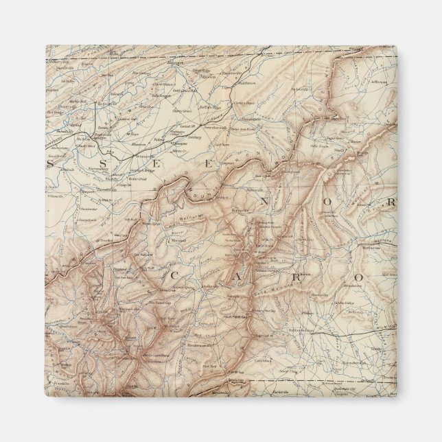 Aimant Carte géographique VII (Devant)