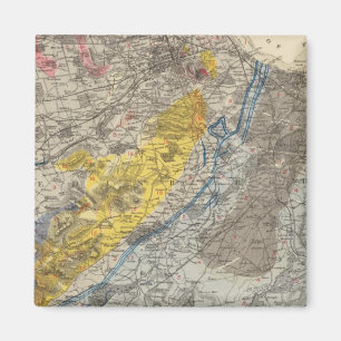 Aimant Carte géologique d'Édimbourg