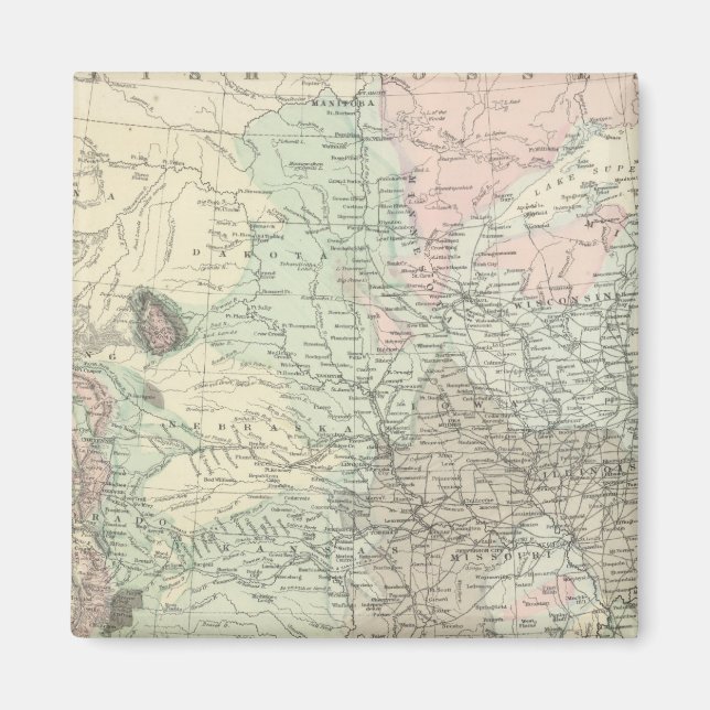 Aimant Carte géologique des États-Unis (Devant)