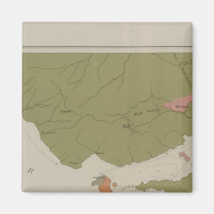 Aimant Carte géologique du district de Clear Lake