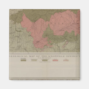 Aimant Carte géologique du district de Knoxville