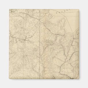 Aimant Carte Géologique Montrant La Partie Sud-Ouest