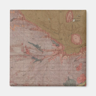 Aimant Carte géologique, Partie nationale de Yellowstone,