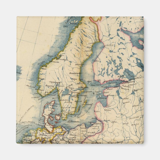 Aimant Carte industrielle commerciale de l'Europe (Devant)