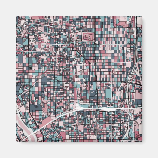 Aimant Carte Kyoto Japon (Devant)