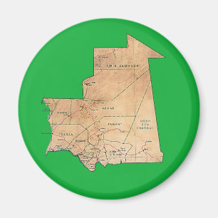 Aimant Carte mauritanienne