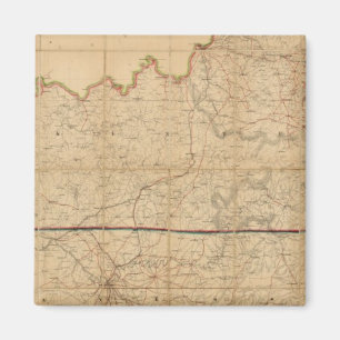 Aimant Carte militaire des États du Kentucky