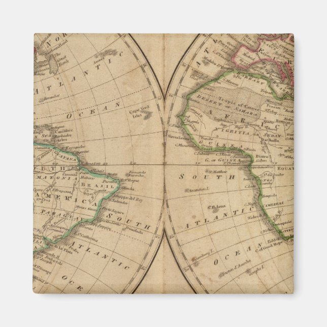Aimant Carte mondiale 7 (Devant)