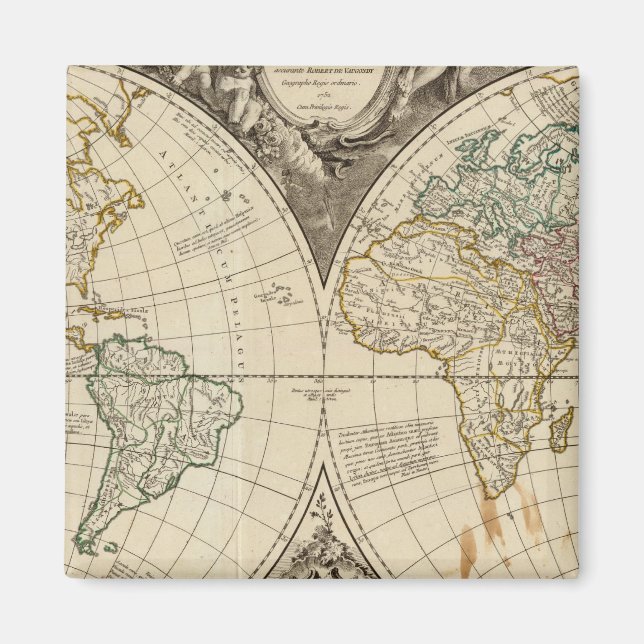 Aimant Carte mondiale 8 (Devant)