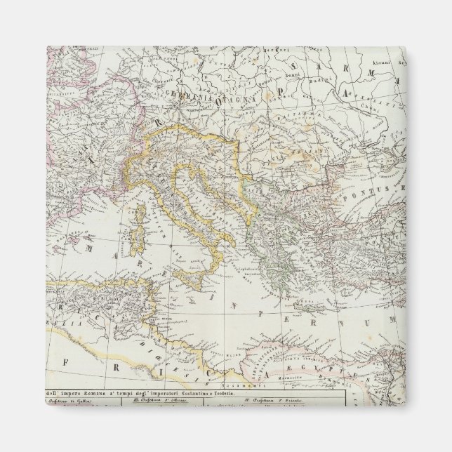 Aimant Carte mondiale de l'hémisphère oriental (Devant)