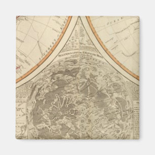 Aimant Carte mondiale de l'hémisphère sud