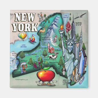 Aimant Carte New York