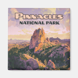 Aimant Carte Pinnacles National Park Buttes California