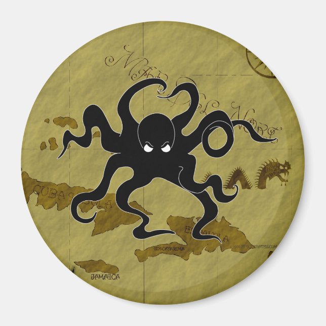 Aimant Carte Pirate #1 (Devant)