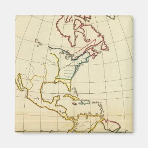 Aimant Carte plaine de l'Amérique