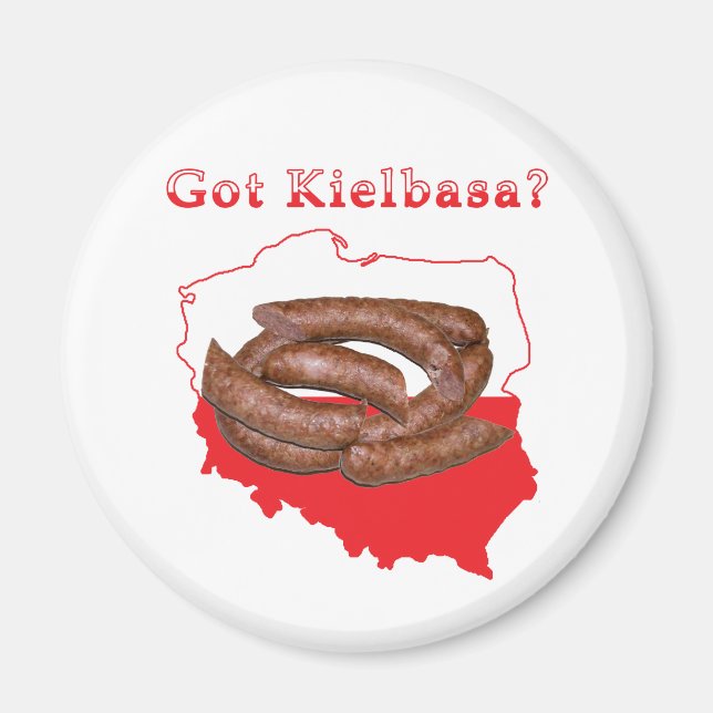 Aimant Carte Polonaise Kielbasa (Devant)