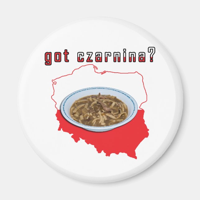 Aimant Carte Polonaise Tcharnina (Devant)